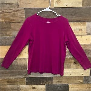 St. John’s Bay Long Sleeve Magenta Shirt